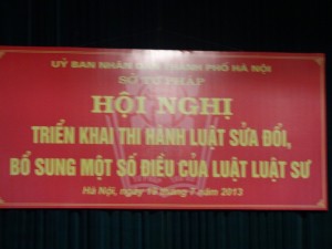 Sở Tư pháp tổ chức Hội nghị triển khai thi hành Luật sửa đổi, bổ sung một số điều của Luật Luật sư
