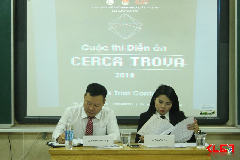 Luật sư Nguyễn Minh Long khách mời vòng Bán Kết Cuộc thi Diễn Án CERCA TROVA 2018