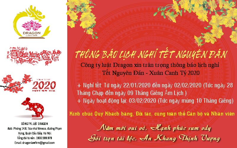 Công ty luật Dragon thông báo nghỉ Tết canh tý năm 2020 Lich Nghi Tet Luat Dragon 2020 A