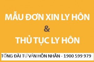 Văn phòng luật sư cung cấp phom mẫu đơn thuận tình ly hôn