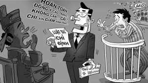 Luật sư chỉ định có chỗ cho đủ thủ tục