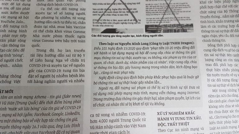 Người không đeo khẩu trang nơi công cộng bị xử lý như thế nào?