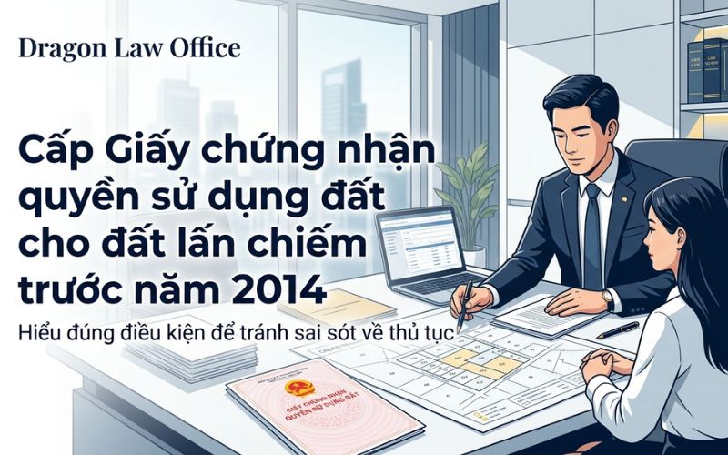 Cấp sổ đỏ lần đầu cho đất lấn chiếm trước 2014