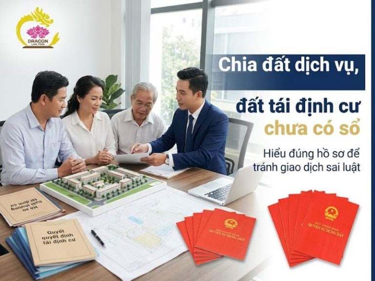 Chia đất dịch vụ, đất tái định cư chưa có sổ thế nào?