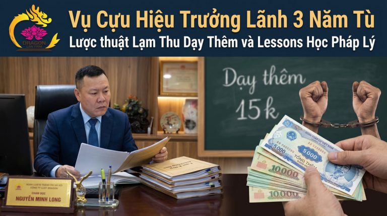 Vụ cựu hiệu trưởng lãnh 3 năm tù vì lạm thu dạy thêm