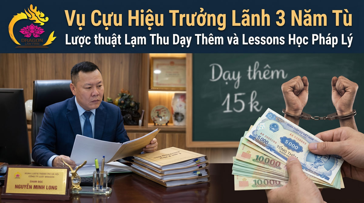 Vụ cựu hiệu trưởng lãnh 3 năm tù vì lạm thu dạy thêm Vụ cựu hiệu trưởng lãnh 3 năm tù vì lạm thu dạy thêm