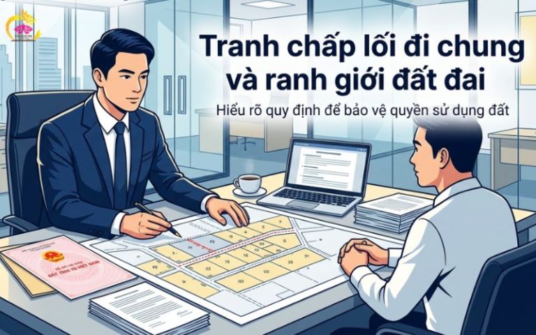 Cách xử lý tranh chấp lối đi chung và ranh giới đất đúng luật