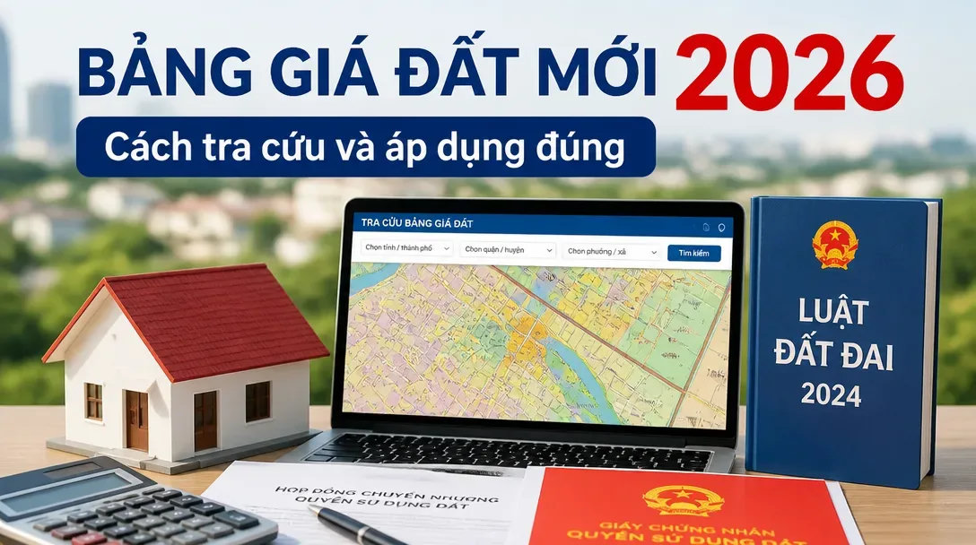 Bảng giá đất mới 2026: Cập nhật mới nhất và những tác động pháp lý quan trọng