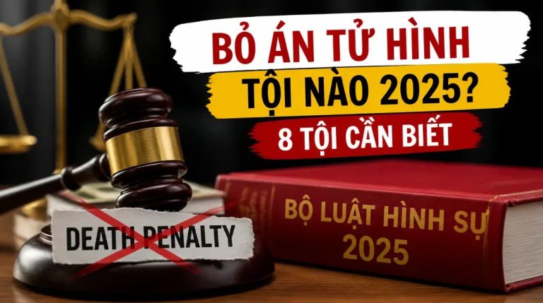 Bỏ án tử hình tội nào 2025? Cập nhật 8 tội danh mới nhất