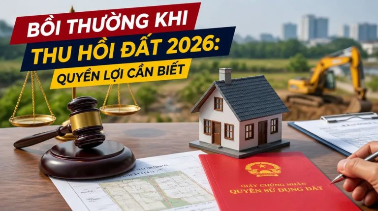 Bồi thường khi thu hồi đất 2026: Quyền lợi cần biết