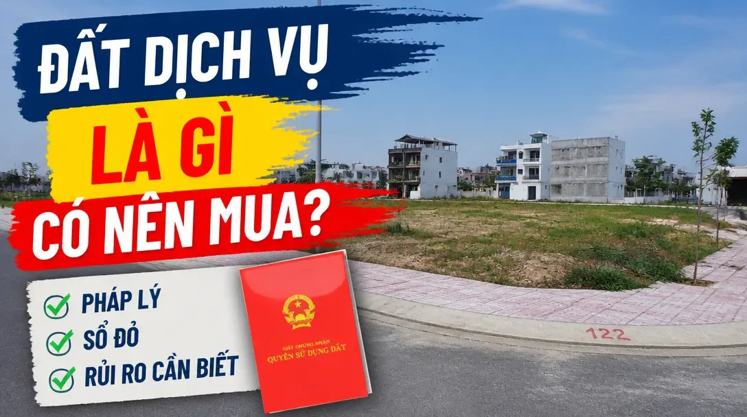 Đất dịch vụ là gì có nên mua? Pháp lý, rủi ro cần biết
