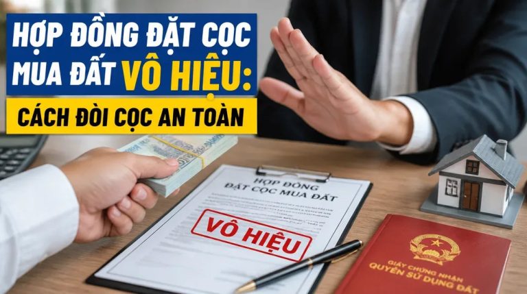 Hợp đồng đặt cọc mua đất vô hiệu: Cách đòi cọc an toàn