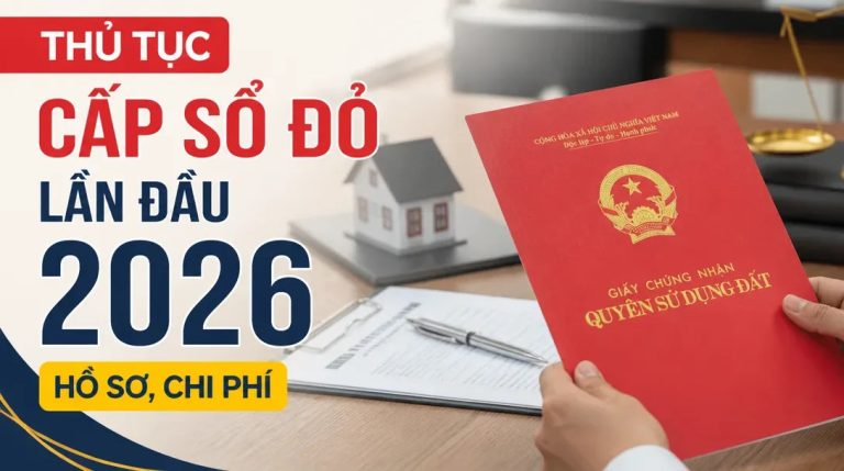 Thủ tục cấp sổ đỏ lần đầu 2026: Hồ sơ, chi phí, thời gian