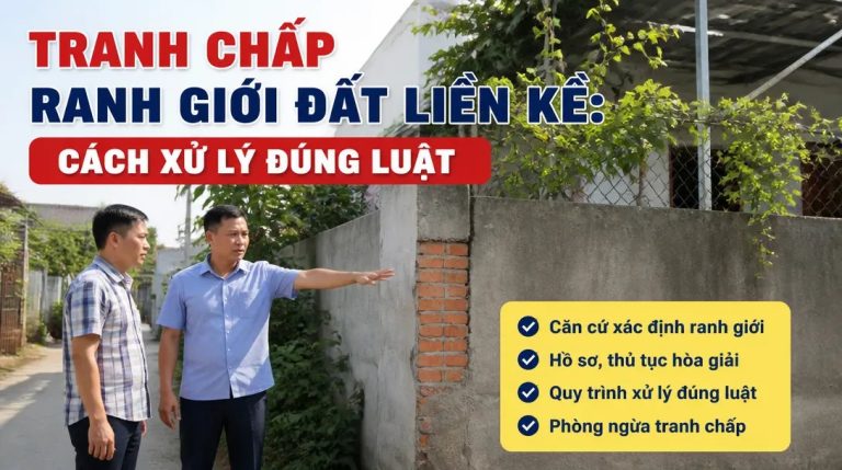 Tranh chấp ranh giới đất liền kề: Quy trình giải quyết 2026
